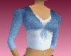 Layered Tie Top in Blue