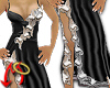 Satiny Gown Black
