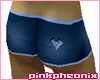 Blue PP Couture Shorts