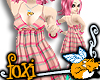 [Foxi]plaid dress pink