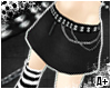 Black Denim /Chain