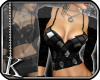 [K] Leather Halter Shrug