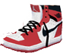 Red jordan kicks
