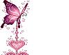 Cute pink butterfly