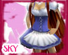 cho. C blue maid top